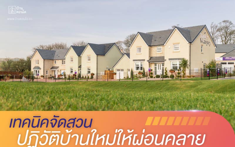 เทคนิคจัดสวน ปฏิวัติบ้านใหม่ให้ผ่อนคลาย