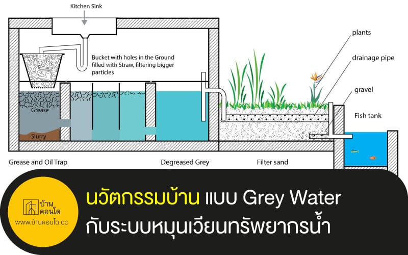 นวัตกรรมบ้าน แบบ Grey Water กับระบบหมุนเวียนทรัพยากรน้ำ