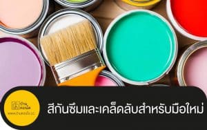 สีกันซึมและเคล็ดลับสำหรับมือใหม่
